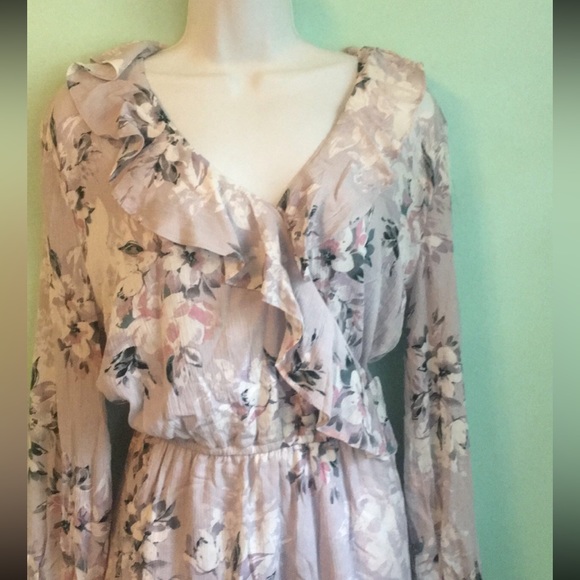 NWT American Rag Peasant Mini Dress size Large - Picture 2 of 9